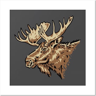 Moose Head Posters and Art